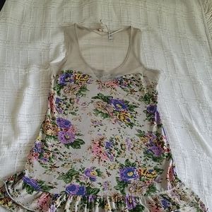 Lacey/Floral Short Dress